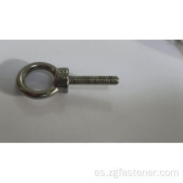 Pernos de anillo de ojos galvanizados con salsa caliente DIN580